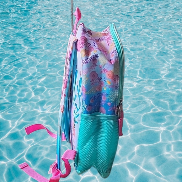 Little Mermaid Kids Ariel Sequin 17" Laptop Backpack RARE+Gift inside - Picture 12 of 17